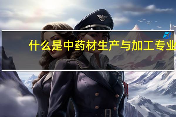 什么是中药材生产与加工专业