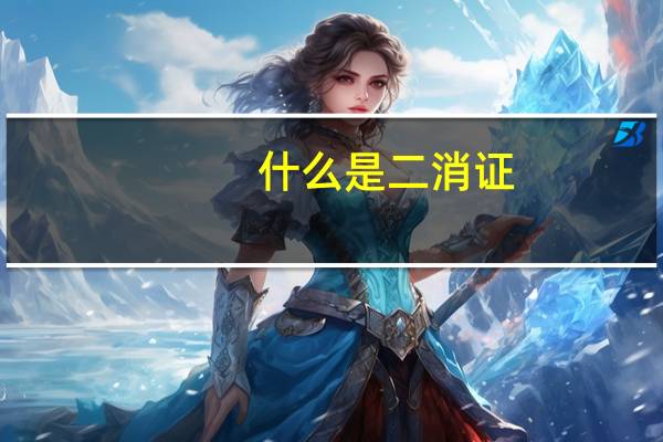什么是二消证
