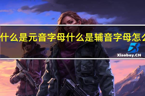 什么是元音字母什么是辅音字母怎么理解（什么是元音字母）