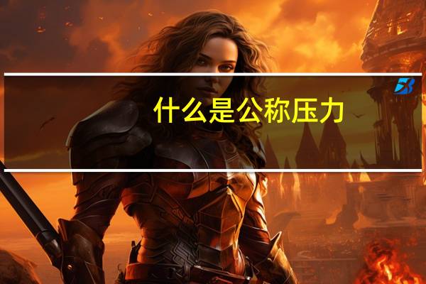 什么是公称压力,试验压力,工作压力（什么是公称压力）