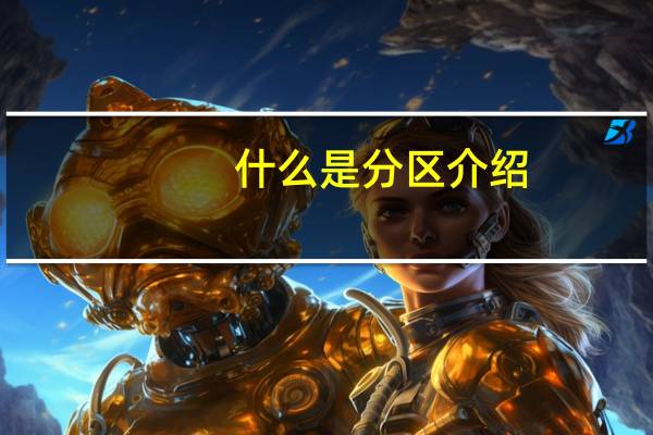 什么是分区介绍