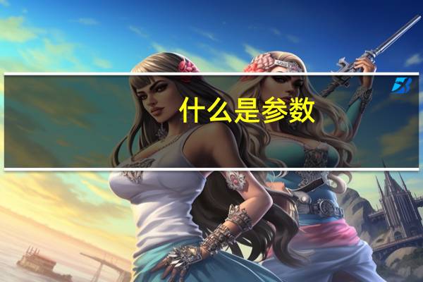 什么是参数