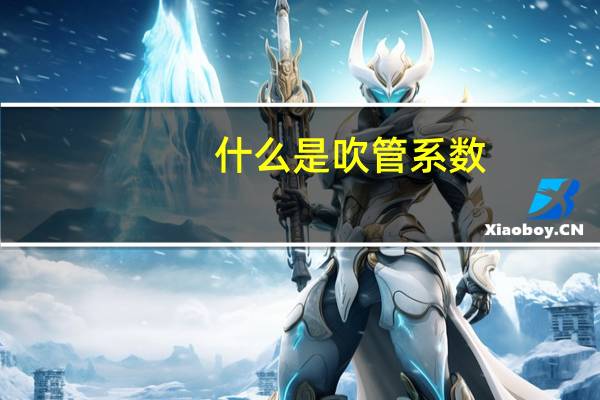 什么是吹管系数