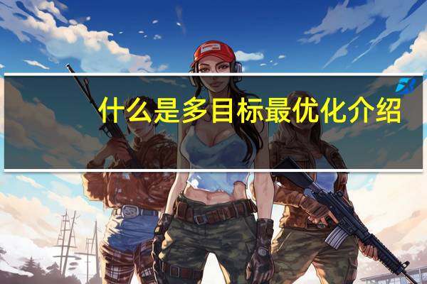 什么是多目标最优化介绍