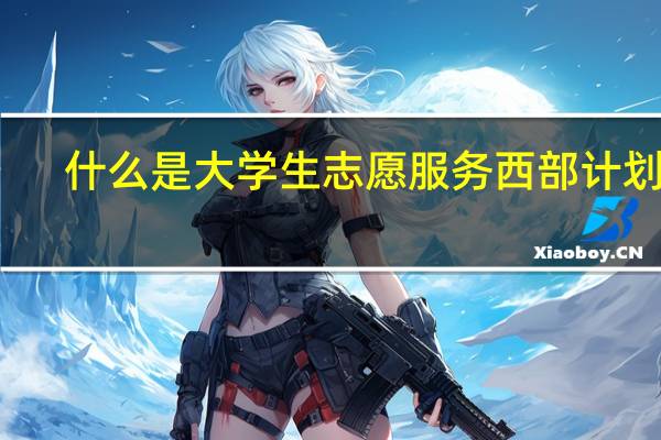 什么是大学生志愿服务西部计划啊