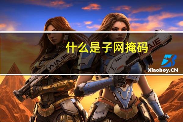 什么是子网掩码? 它的作用是什么?（什么是子网掩码）