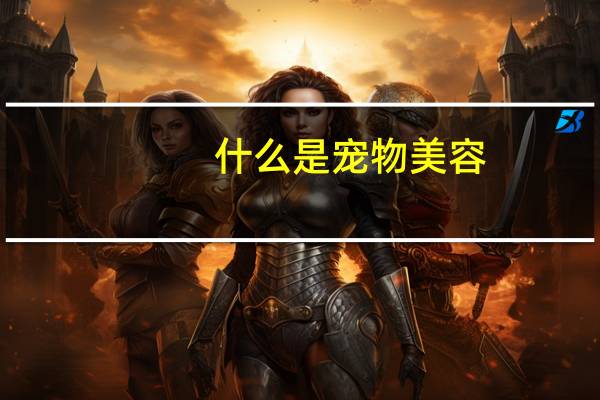 什么是宠物美容