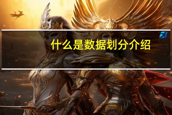 什么是数据划分介绍