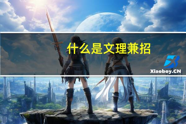 什么是文理兼招