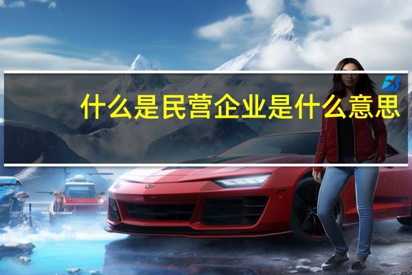什么是民营企业是什么意思（什么是民营企业）