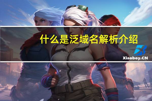 什么是泛域名解析介绍