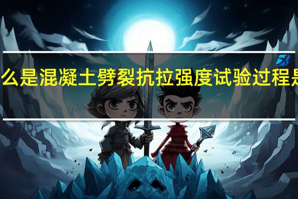 什么是混凝土劈裂抗拉强度试验过程是怎样的