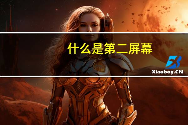 什么是第二屏幕，电脑知识