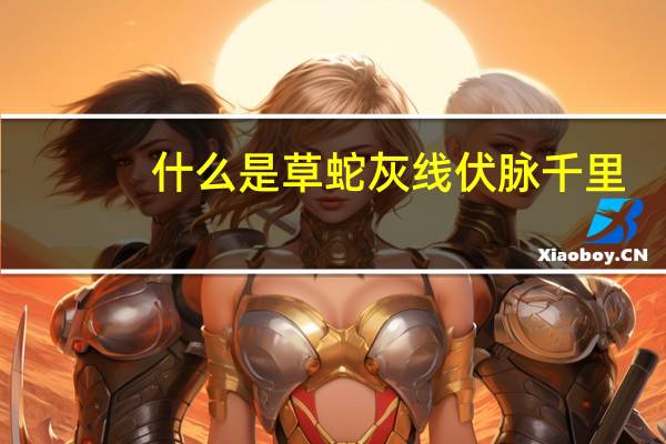 什么是草蛇灰线伏脉千里（什么是草蛇灰线）