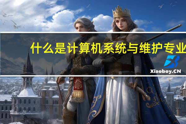 什么是计算机系统与维护专业
