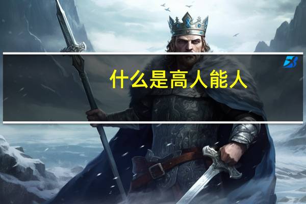 什么是高人能人
