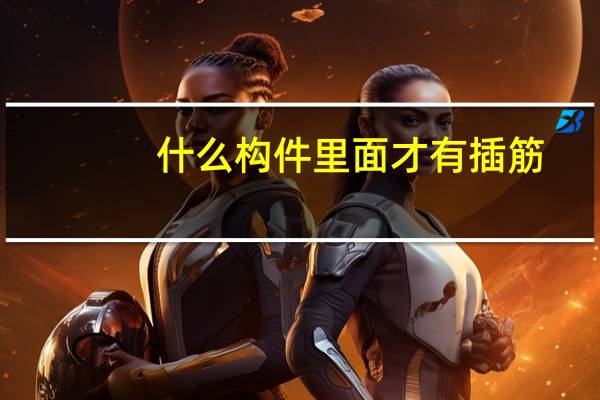 什么构件里面才有插筋
