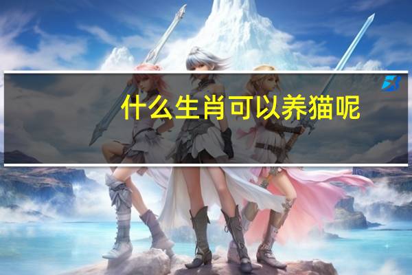 什么生肖可以养猫呢