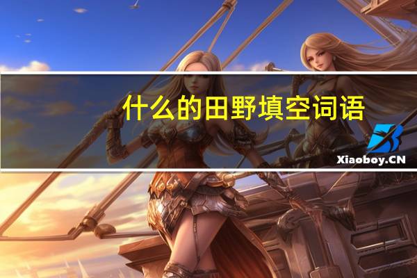 什么的田野填空词语
