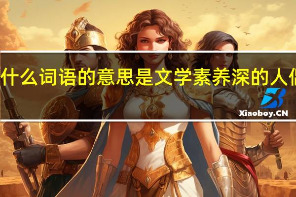 什么词语的意思是文学素养深的人偶然间