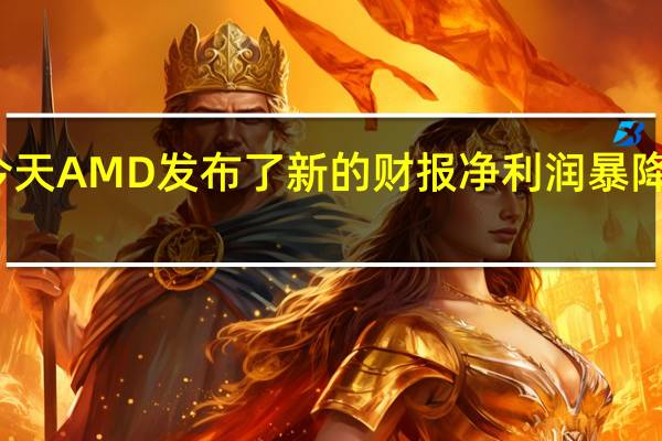 今天AMD发布了新的财报净利润暴降了94%