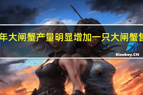 今年大闸蟹产量明显增加 一只大闸蟹售价40元