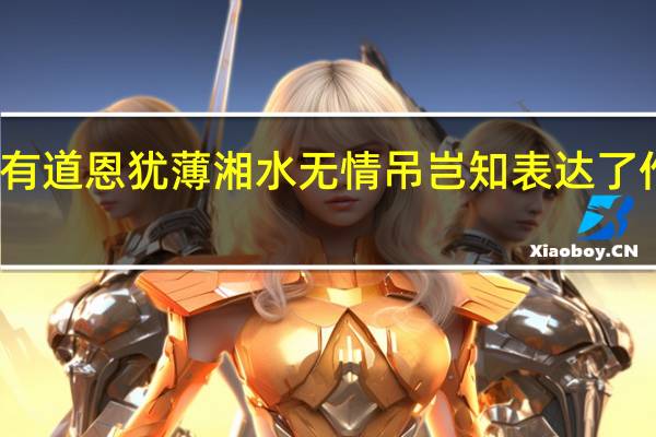今年汉文有道恩犹薄湘水无情吊岂知表达了作者怎样的情感