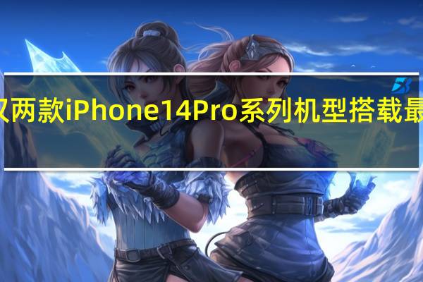 今年苹果仅两款 iPhone 14 Pro系列机型搭载最新的A16处理器