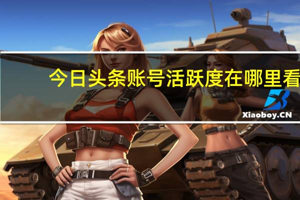 今日头条账号活跃度在哪里看(今日头条账号购买)