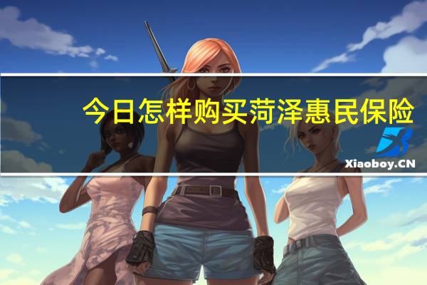 今日怎样购买菏泽惠民保险（怎样购买基金）