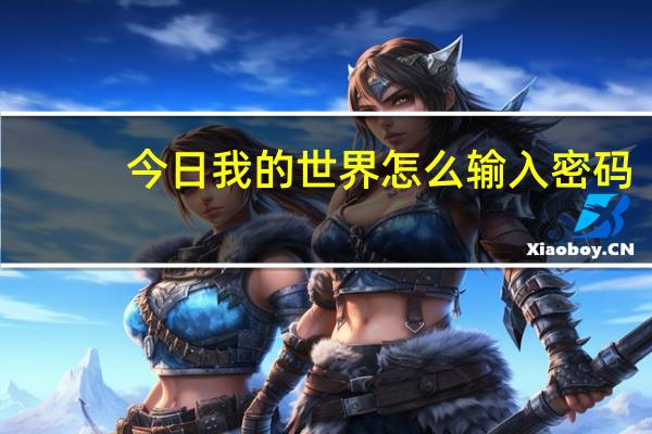 今日我的世界怎么输入密码(我的世界怎么输入指令)