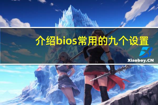 介绍bios常用的九个设置（bios设置是什么）