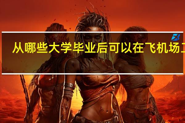 从哪些大学毕业后可以在飞机场工作