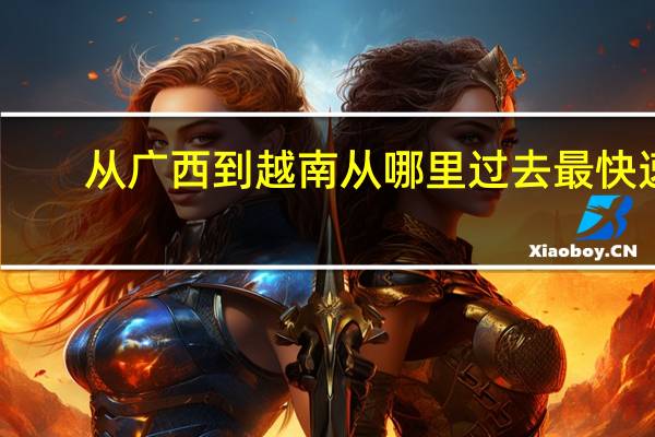 从广西到越南从哪里过去最快速