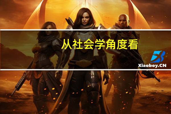 从社会学角度看,什么是社会