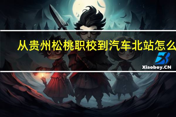从贵州松桃职校到汽车北站怎么走