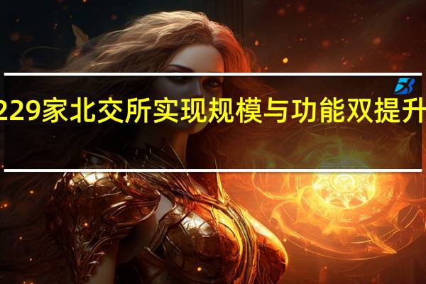从81家到229家 北交所实现规模与功能双提升 到底什么情况嘞
