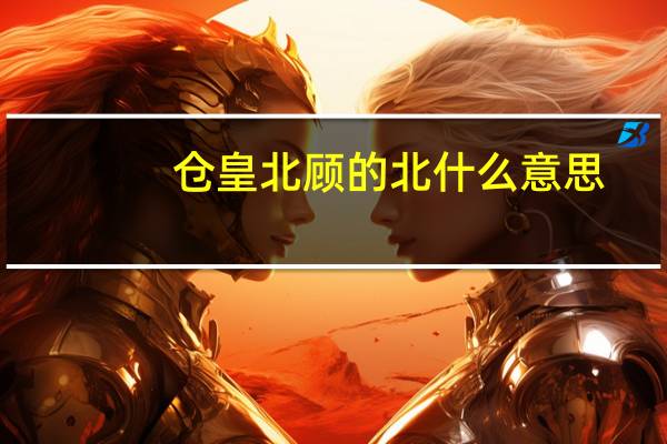 仓皇北顾的北什么意思