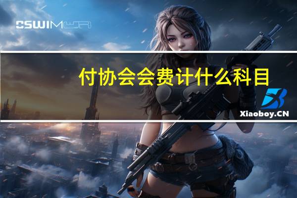付协会会费计什么科目