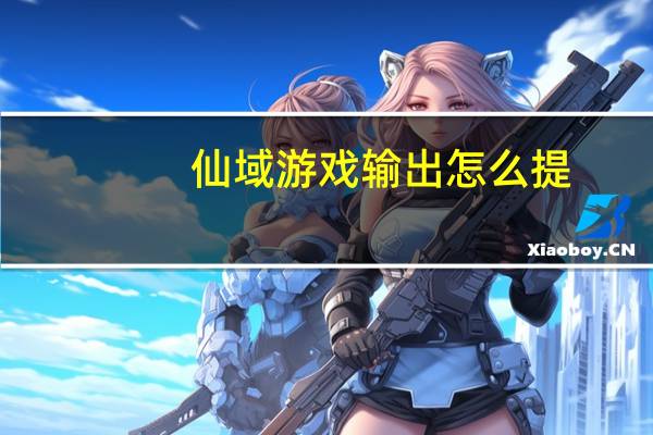 仙域游戏输出怎么提