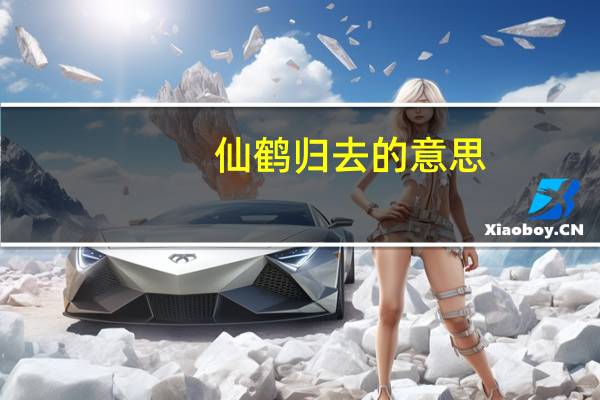 仙鹤归去的意思