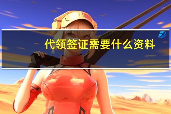 代领签证需要什么资料