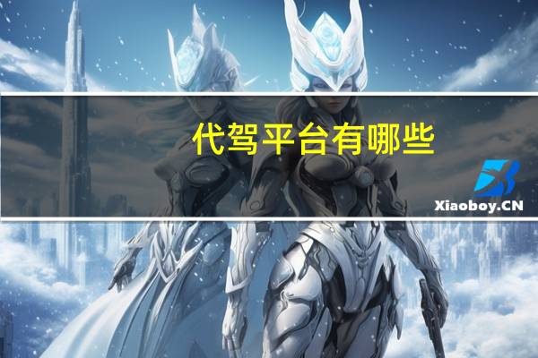 代驾平台有哪些