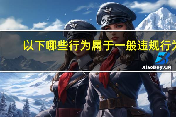 以下哪些行为属于一般违规行为（以下哪种属于一般违规行为）