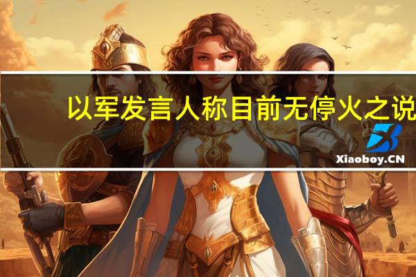 以军发言人称目前无停火之说