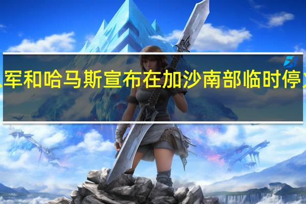 以军和哈马斯宣布在加沙南部临时停火5小时