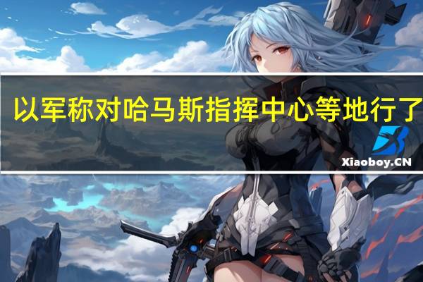 以军称对哈马斯指挥中心等地行了空袭