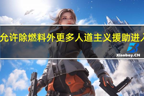 以军称将允许除燃料外更多人道主义援助进入加沙地带南部