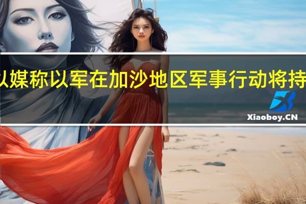 以媒称以军在加沙地区军事行动将持续一年