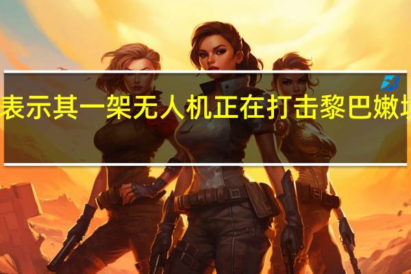 以色列军方表示其一架无人机正在打击黎巴嫩境内的真主党目标
